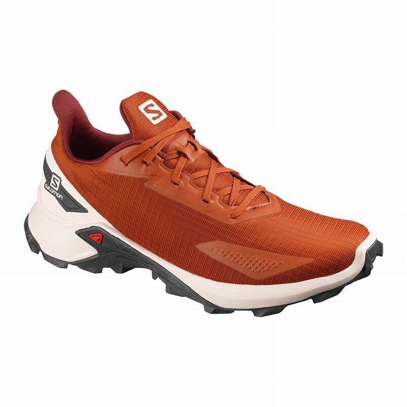 SALOMON ALPHACROSS BLAST Philippines - Men's Trail Running Shoes - Orange | 938251-UFD